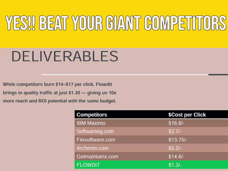 Cover image for Beat your Giant competitors!!