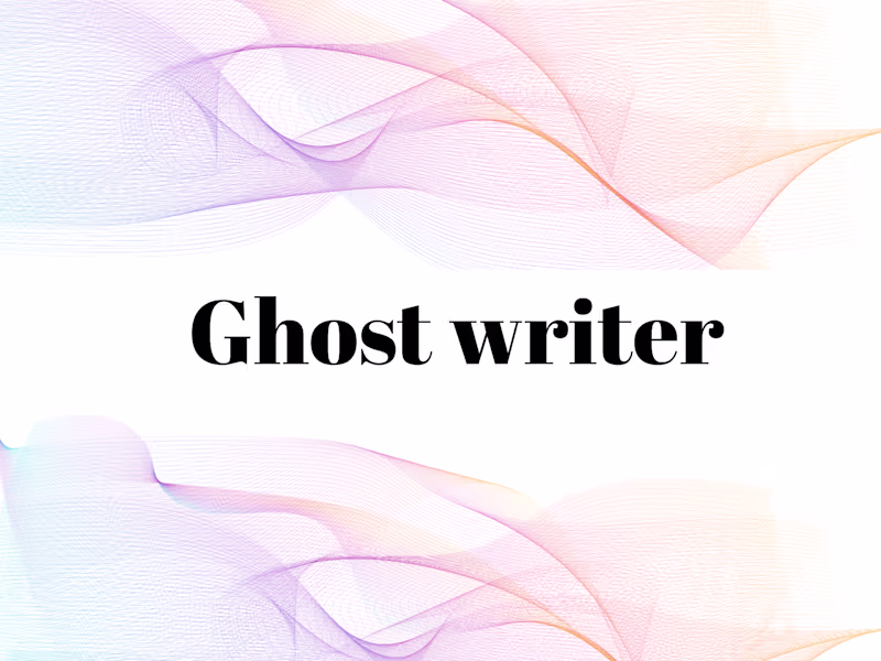 Cover image for Ghostwriting for articles, essays, &