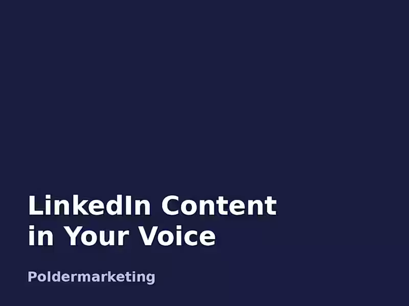 Cover image for LinkedIn Content in Your Voice (monthly)