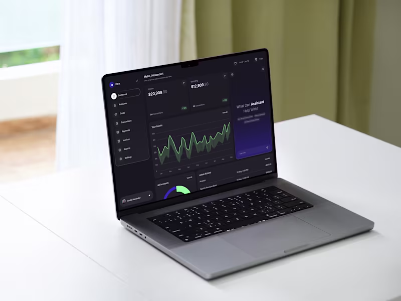 Cover image for AI Integrated Finance Dashboard