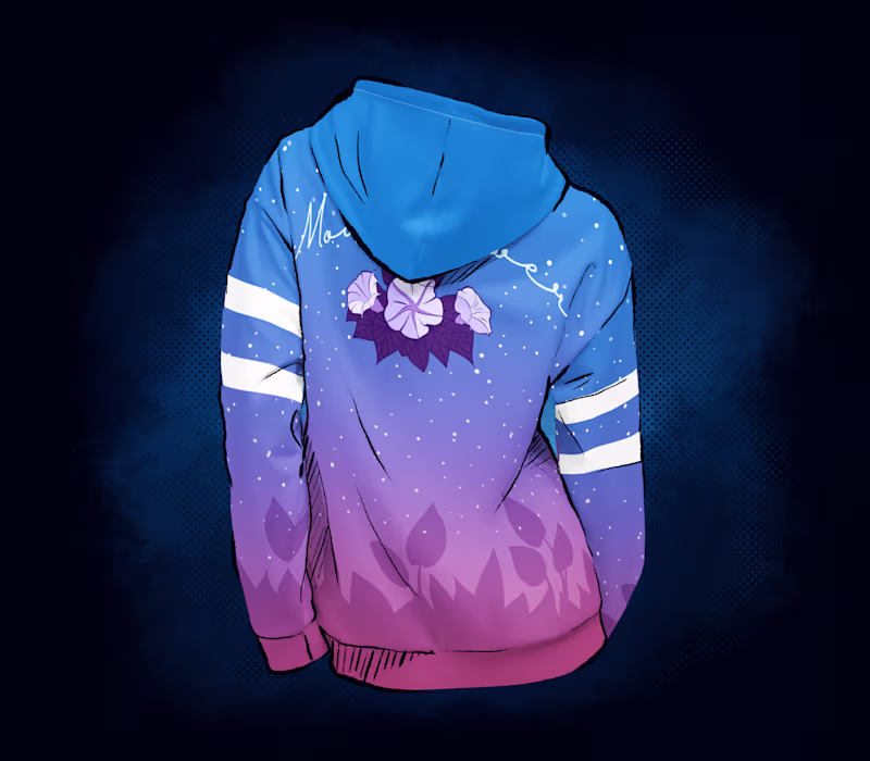 Cover image for Bright Moonflower Hoodie Design