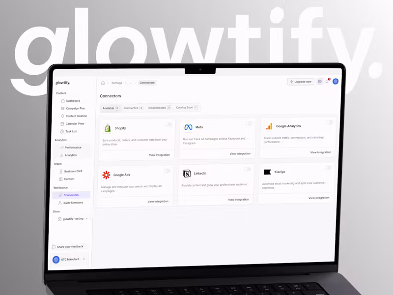 Cover image for Glowlify AI Platform UX/UI Redesign