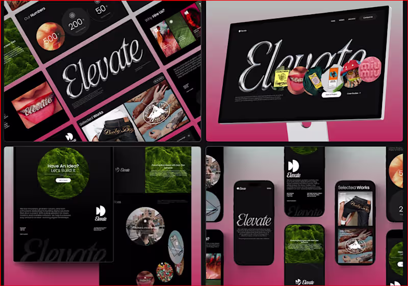 Cover image for Elevate - Creative Agency Framer Template
