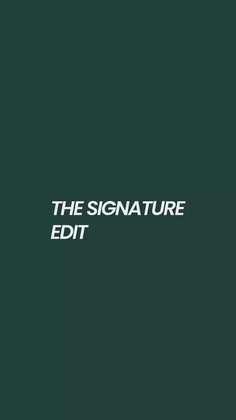 Cover image for The Signature Edit
