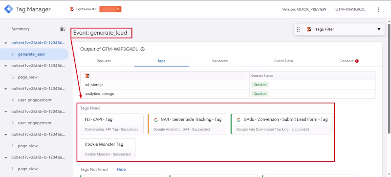 Cover image for Implemented server-side tracking via Google