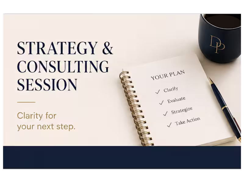 Cover image for Strategy & Consulting Session