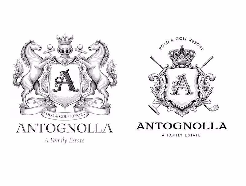 Cover image for Vintage style logo versions for polo and resort club in Italy