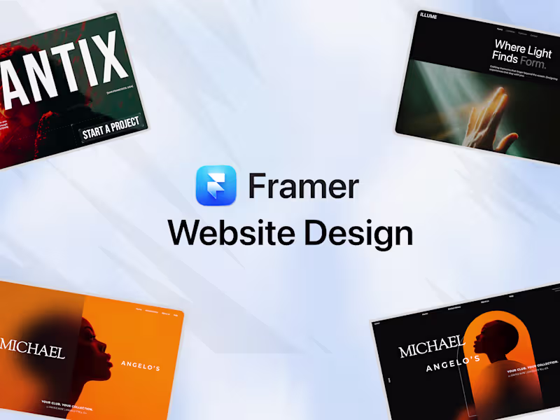 Cover image for Framer Website Design - High Converting, Fully Responsive