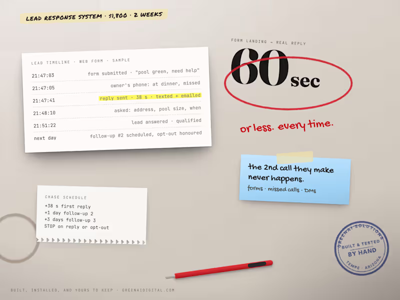 Cover image for Lead Response System - every lead answered in 60 seconds
