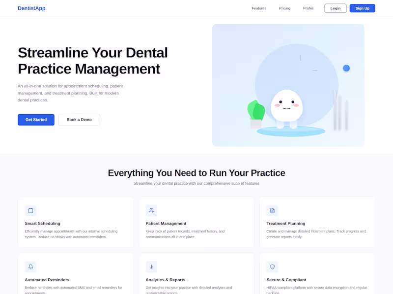 Cover image for Dentist management app
