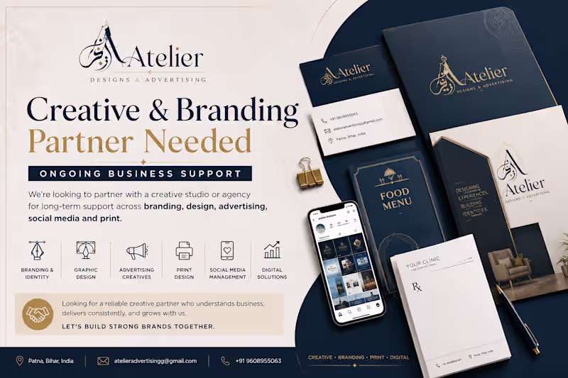 Cover image for Creative & Branding Partner Needed — Ongoing Business Support