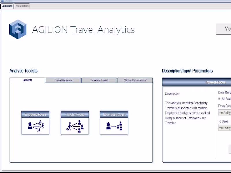 Cover image for Agilion - Angular Web Application - Data Analytics - Travel kI