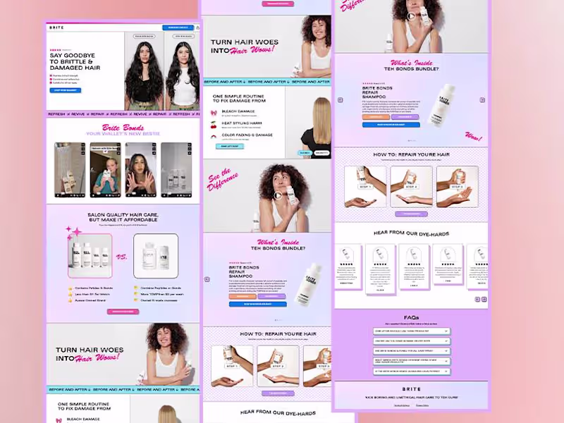 Cover image for Landing Page Develop on Replo for Briteorganix brand