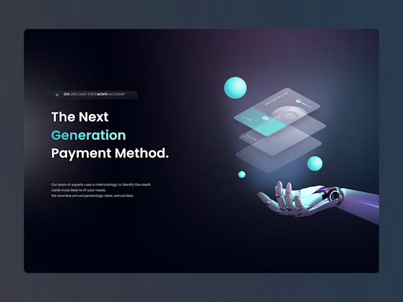 Cover image for Title Modern Fintech UI Implementation (HooBank)