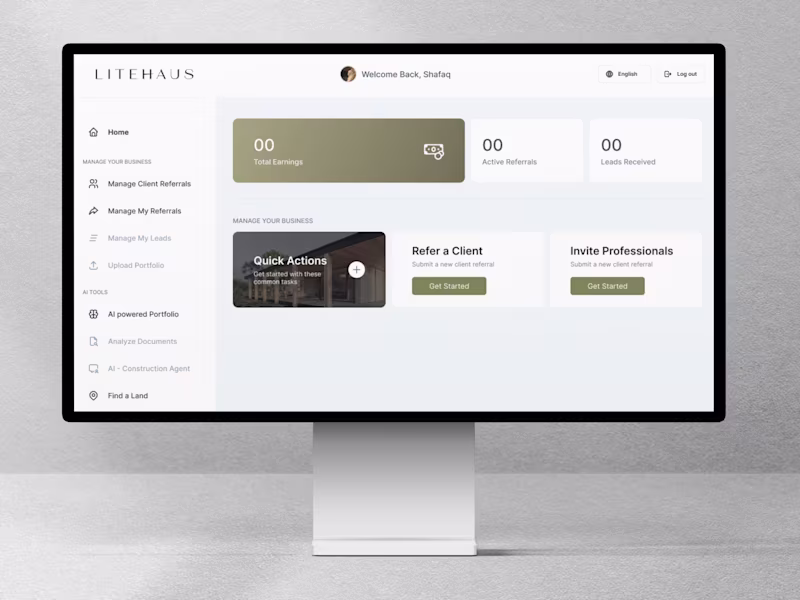 Cover image for Litehaus - Referral Program Platform Design