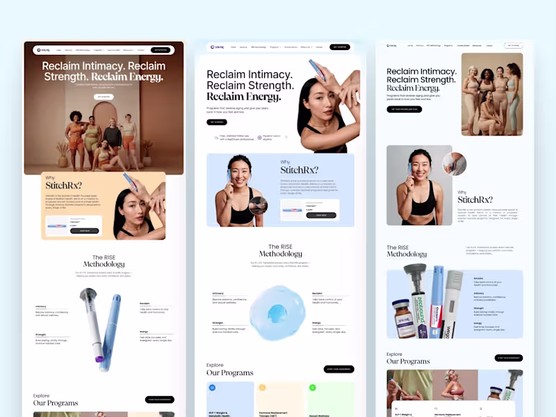 Cover image for StitchRx — Women’s Health Platform