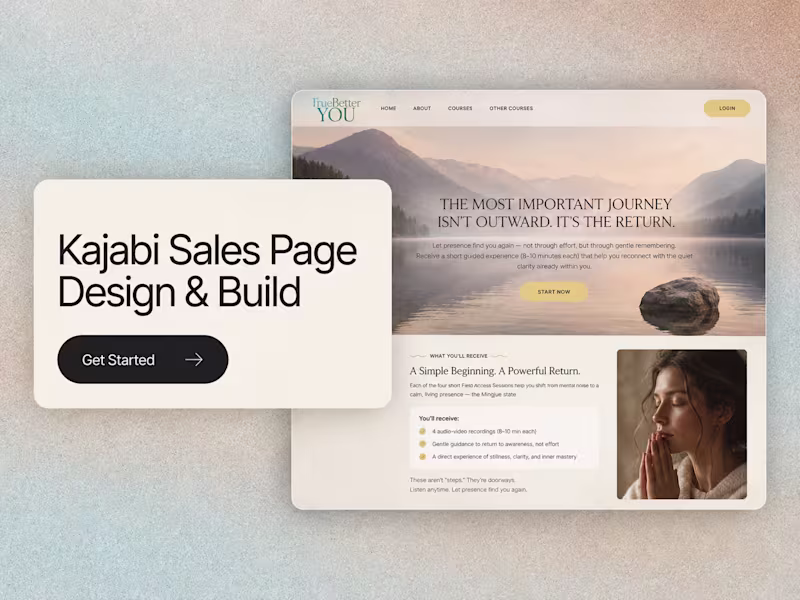 Cover image for Kajabi Sales Page Design & Build