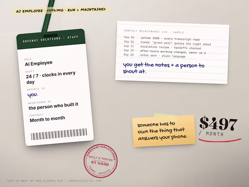 Cover image for AI Employee - built, run and maintained monthly