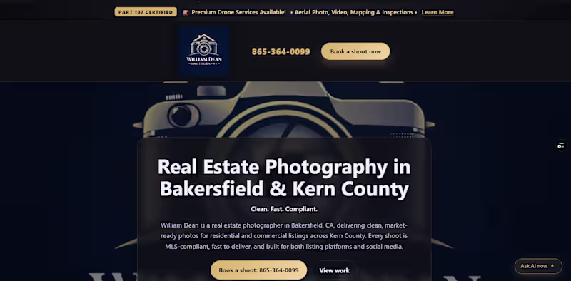 Cover image for William Dean's Real Estate photograph