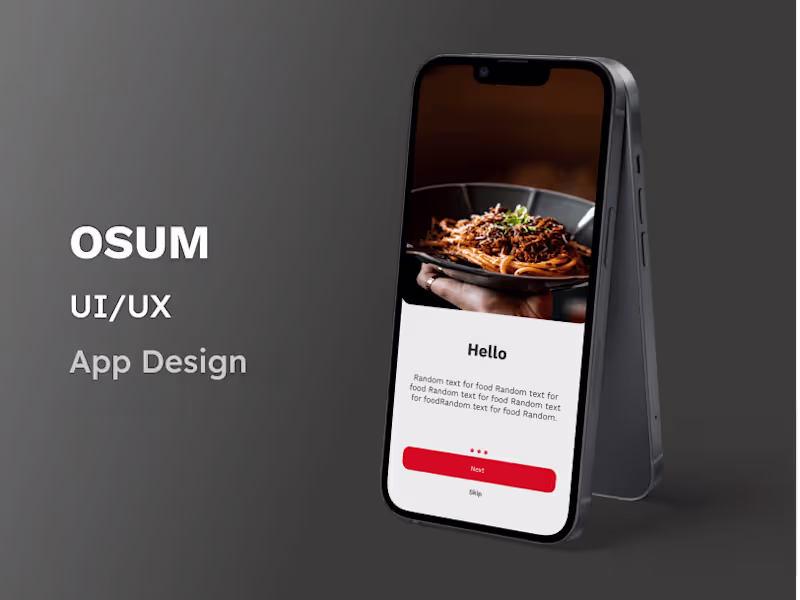 Cover image for Osum Food Application Design