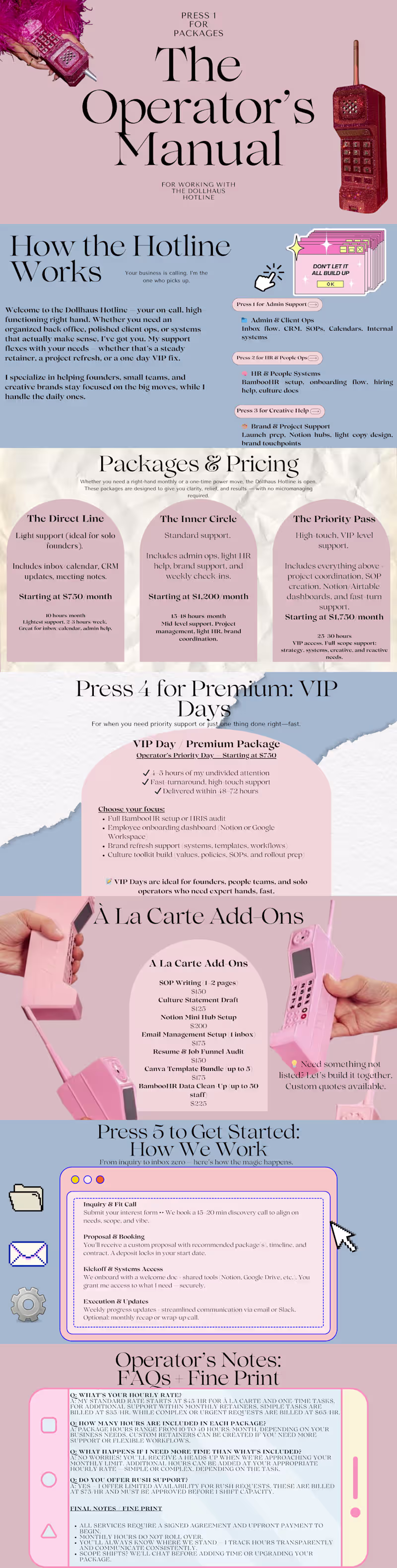 Cover image for Dollhaus Hotline Operators Guide | Pricing