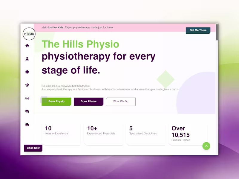 Cover image for The Hills Physio | Clinic Website