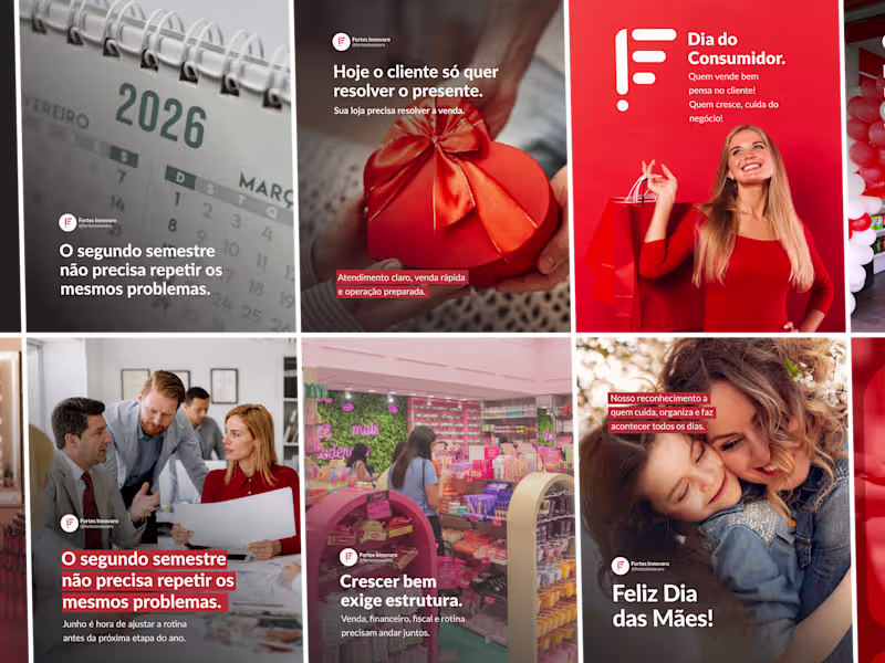 Cover image for Social Media Design — Fortes Innovaro (B2B SaaS/ERP)