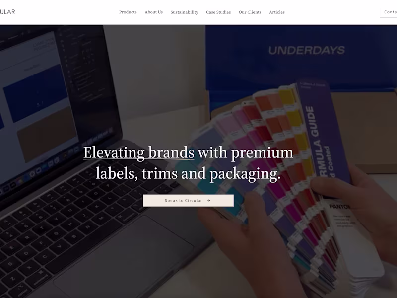 Cover image for Design & Development of the Circular Branding Group Website