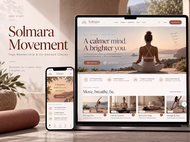 Cover image for Kajabi Redesign: Solmara Movement