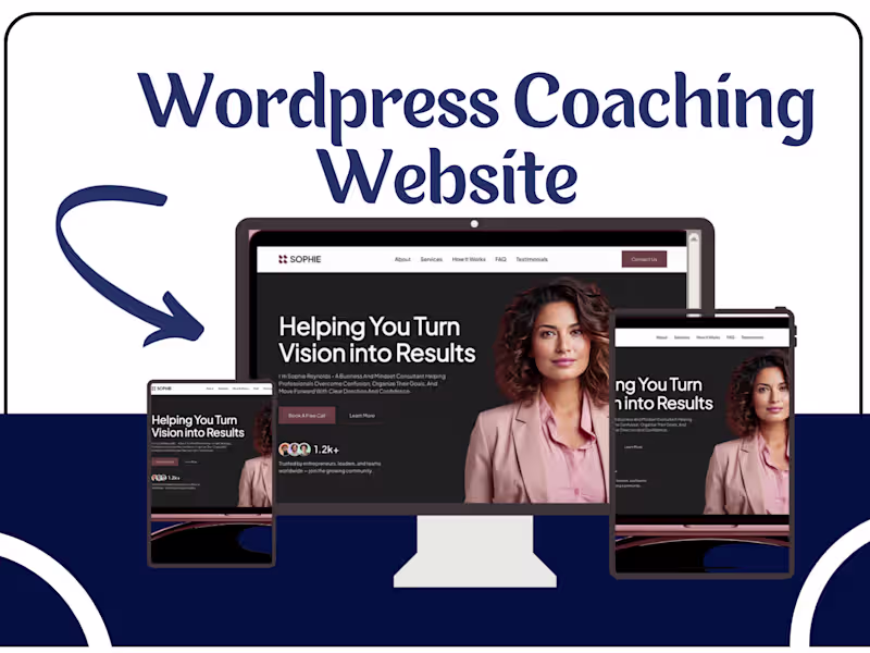 Cover image for WordPress Coaching Website Design