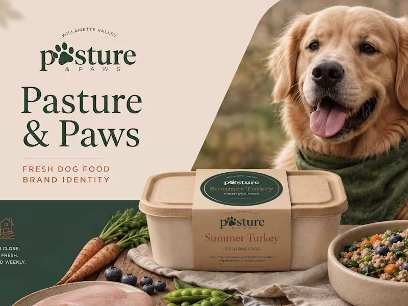 Cover image for Pasture & Paws Brand Identity and Design