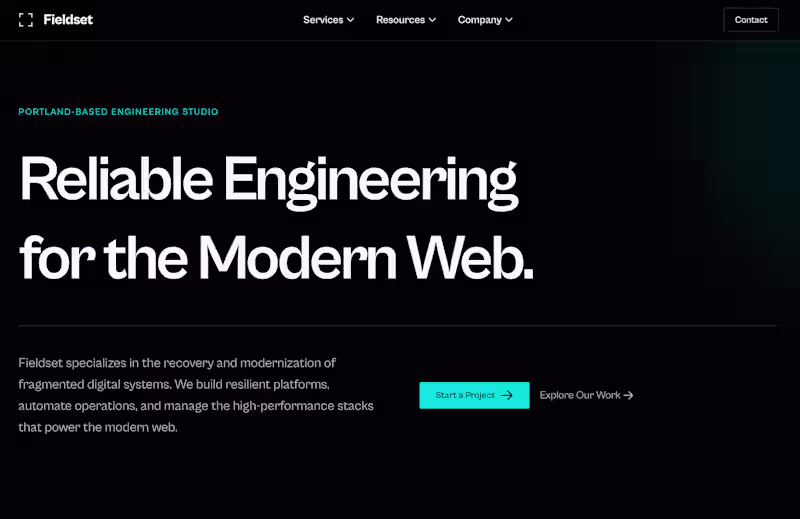 Cover image for Fieldset Marketing Site and Reports