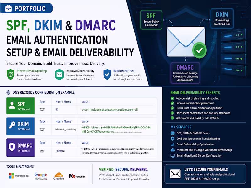 Cover image for Safeguarding Email Communications with SPF, DKIM, and DMARC