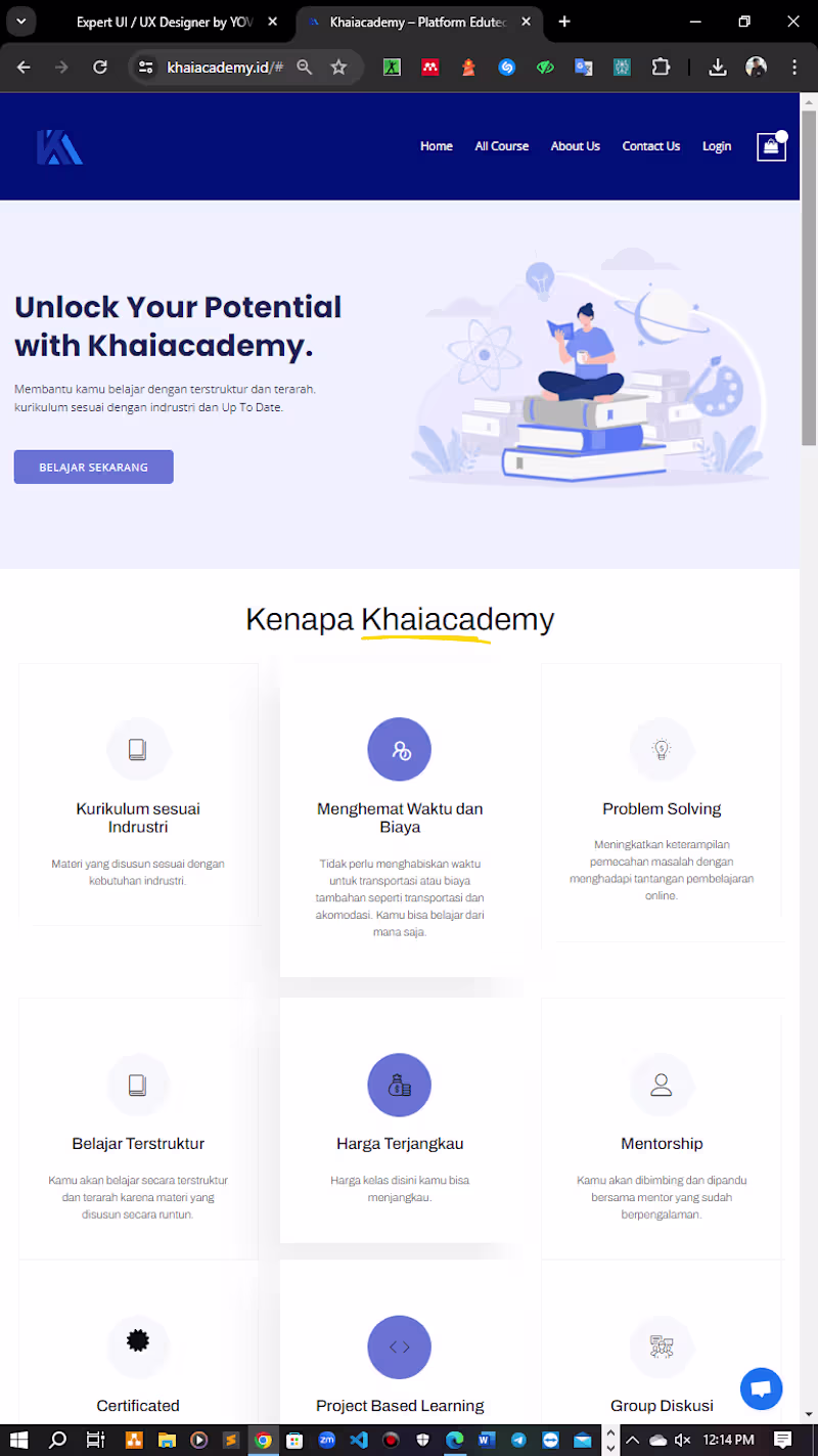 Cover image for Website Developer : Educational Platform 