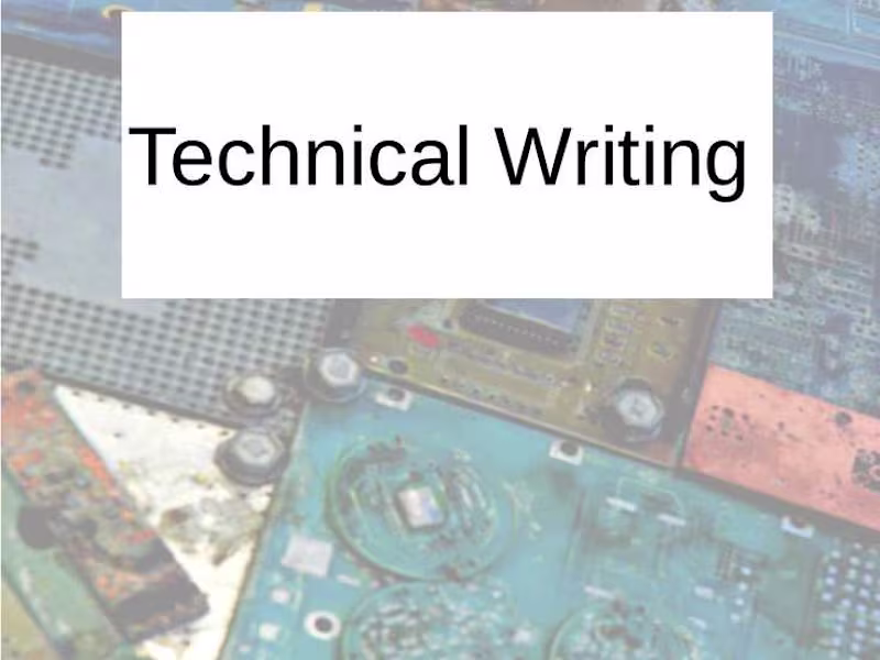 Cover image for I will write your technical documents