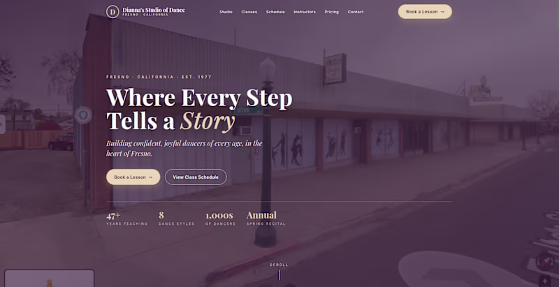 Cover image for Dance Studio Website https://diannadance.netlify.app/homepag...
