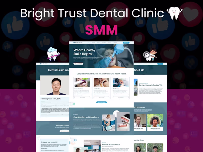Cover image for Bright Trust Dental Clinic | SMM Services