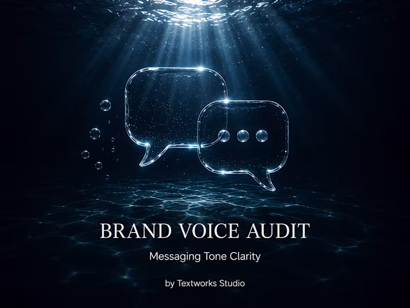 Cover image for Brand Voice Review and Messaging Audit