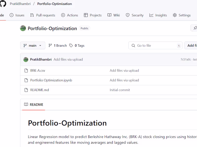 Cover image for Portfolio Optimization Project