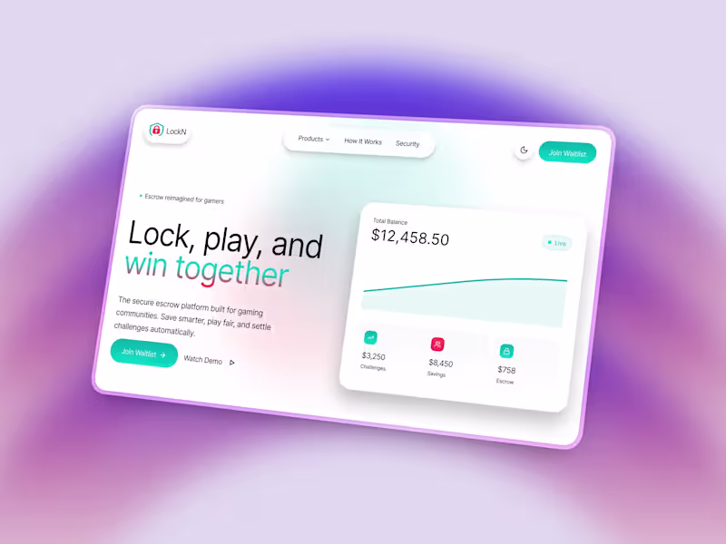 Cover image for Lockn Fintech - High-Conversion Landing Page