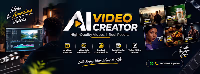 Cover image for AI-Powered Product Video Ads | UGC & Cinematic Commercials