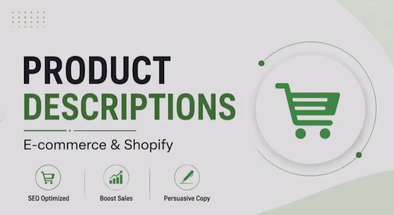 Cover image for I will write SEO product descriptions that boost sales