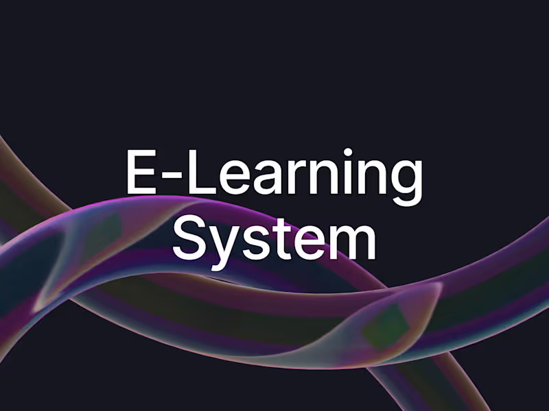 Cover image for E-Learning-System