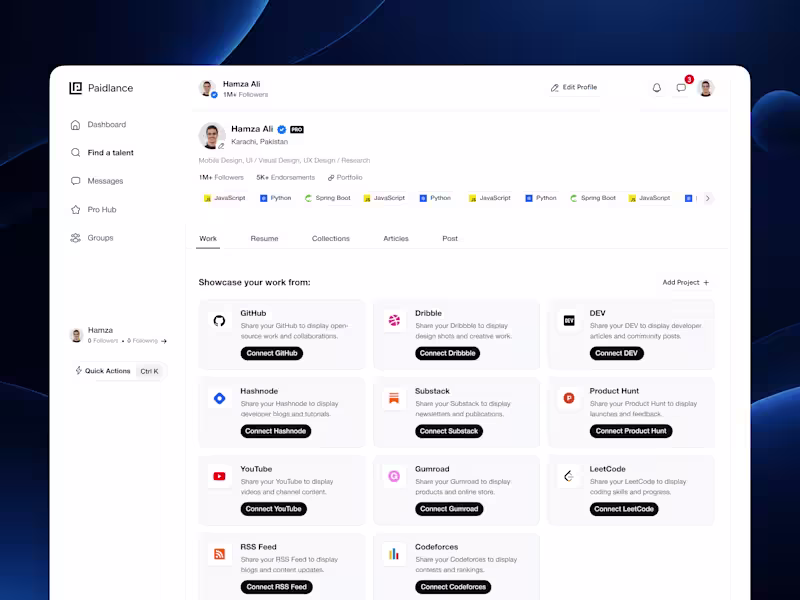 Cover image for Unified Creator Profile Design