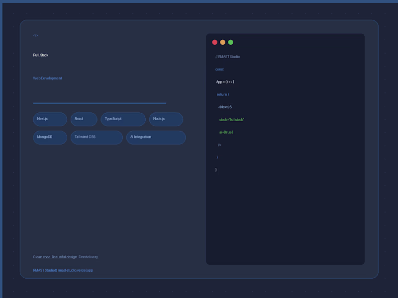 Cover image for Full Stack Web Development - Next.js & React