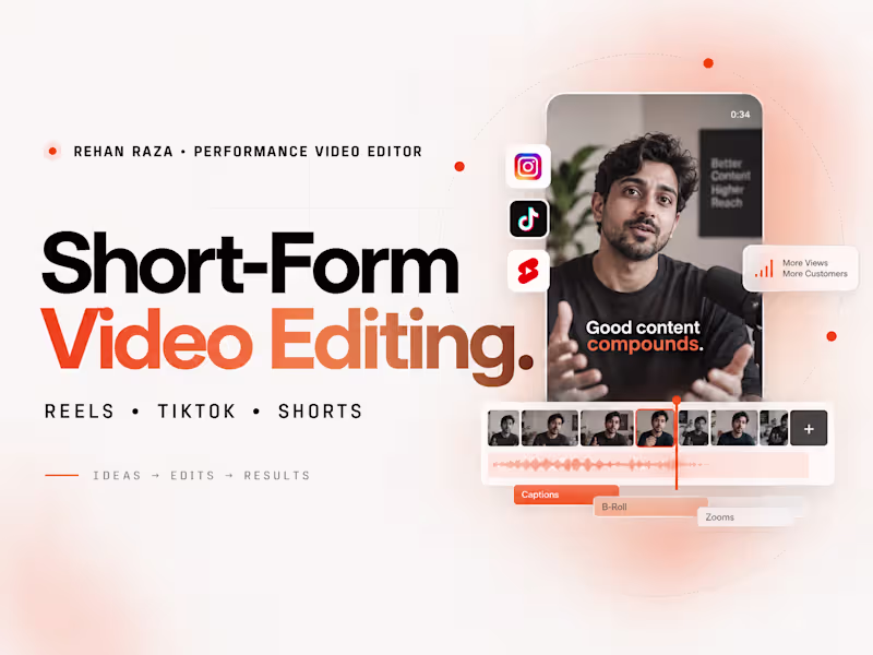 Cover image for Short-Form Video Editing | Reels, TikTok & Shorts
