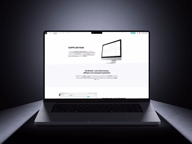 Cover image for UX Design for RIO Supplier Hub Logistics Application