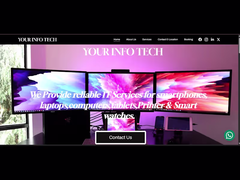 Cover image for Professional IT Services Website