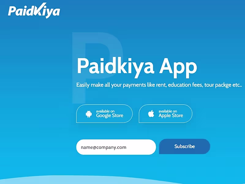 Cover image for Paidkiya Digital Payment Platform - Web Development 