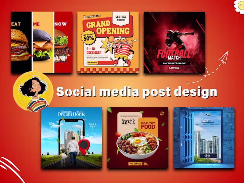Cover image for Hey, I’m your social media post designer 